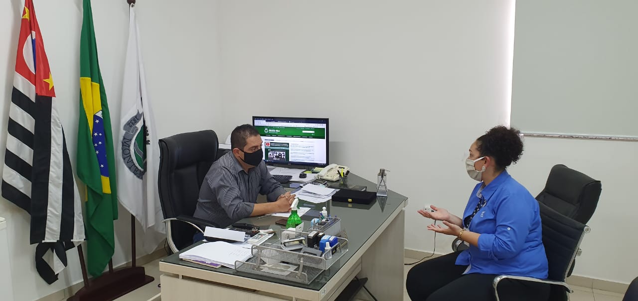 VISITA À PRESIDÊNCIA: Waltinho Assis recebe a nova consultora de negócios da CPFL Energia